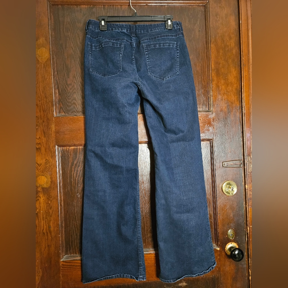 NY & Co. Low Rise Flare Curvy Jeans - Size 10 - Picture 2 of 5